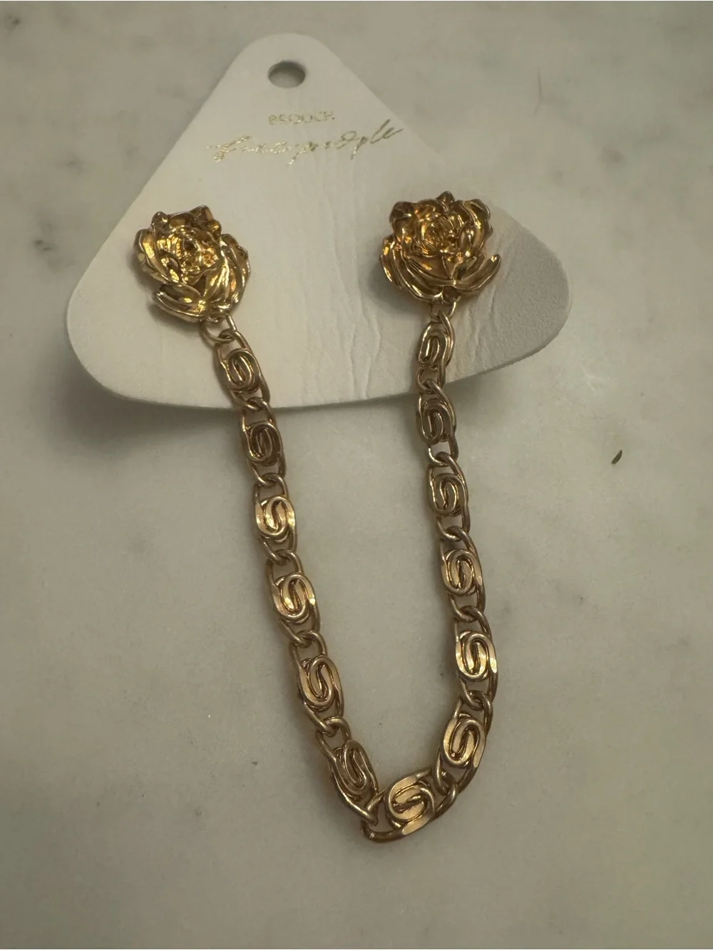 NWT Free People Chancellor Star Pin in Gold